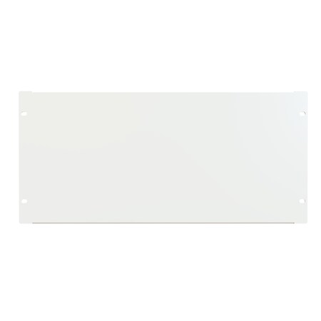 Hammond 5U FLANGED STEEL Panel WHITE PBFS19008WH